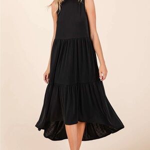 Elegant Black Sleeveless Dress